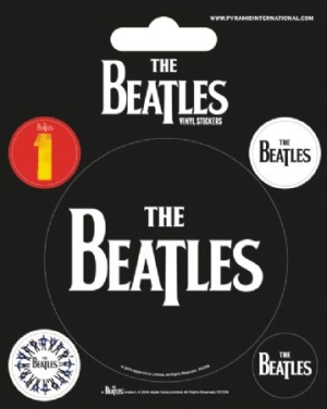 Beatles - The Beatles (Black) Vinyl Sticker Pack i gruppen VI TIPSAR / Tips Merch hos Bengans Skivbutik AB (4088257)