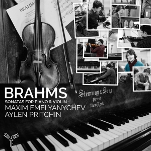 Maxim Emelyanychev - Brahms Sonatas For Piano And Violin Op. 78/100/108 i gruppen CD / Klassiskt,Övrigt hos Bengans Skivbutik AB (4096073)