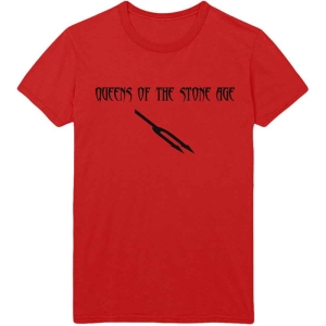 Queens Of The Stone Age - Deaf Songs Uni Red T-Shirt  (L) i gruppen MERCHANDISE / T-shirt / Pop-Rock hos Bengans Skivbutik AB (4097085)
