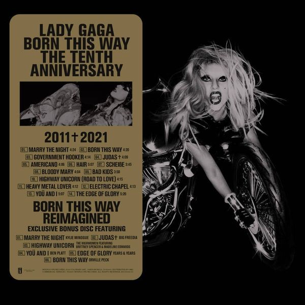 Lady Gaga - Born This Way The Tenth Anniversay i gruppen VINYL / Pop-Rock hos Bengans Skivbutik AB (4105960)