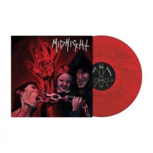 Midnight - No Mercy For Mayhem (Red/Black Marb i gruppen VINYL / Hårdrock hos Bengans Skivbutik AB (4109256)