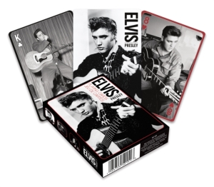 Elvis Presley - Elvis - Black And White Playing Cards i gruppen MERCHANDISE / Sällskapsspel / Pop-Rock hos Bengans Skivbutik AB (4113956)