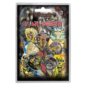 Iron Maiden - Early Albums Plectrum Pack i gruppen MERCHANDISE / Merch / Hårdrock hos Bengans Skivbutik AB (4116561)