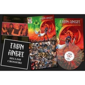 Iron Angel - Hellish Crossfire (Fire Splatter Vi i gruppen VINYL / Hårdrock/ Heavy metal hos Bengans Skivbutik AB (4120109)