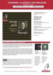 Ottorino Respighi - Complete Songs For Voice And Piano, i gruppen Externt_Lager / Naxoslager hos Bengans Skivbutik AB (4120325)