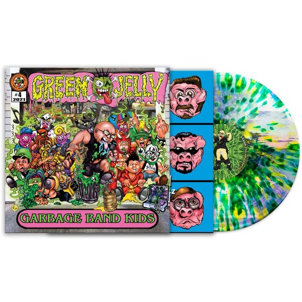Green Jellÿ - Garbage Band Kids (Green & Yellow) i gruppen VINYL hos Bengans Skivbutik AB (4120648)