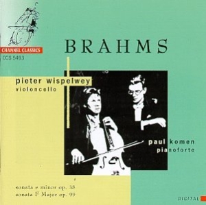 Brahms Johannes - Sonatas For Cello And Pianoforte i gruppen Externt_Lager / Naxoslager hos Bengans Skivbutik AB (4121237)