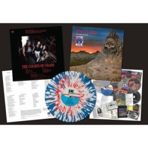 Manilla Road - Courts Of Chaos (Blue/White/Red Spl i gruppen VINYL / Hårdrock/ Heavy metal hos Bengans Skivbutik AB (4127568)