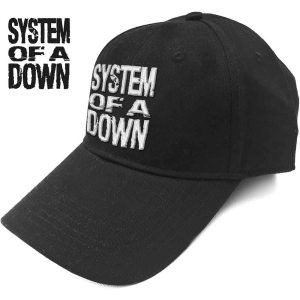 System Of A Down - Stacked Logo Bl Baseball C in the group MERCHANDISE / Merch / Hårdrock at Bengans Skivbutik AB (4130236)