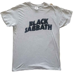 Black Sabbath - Black Sabbath Unisex T-Shirt : Black Wavy Logo i gruppen ÖVRIGT / Merch Nyheter hos Bengans Skivbutik AB (4130268r)