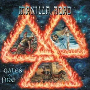 Manilla Road - Gates Of Fire (Blue/Red/Yellow Spla i gruppen VINYL / Hårdrock hos Bengans Skivbutik AB (4132263)