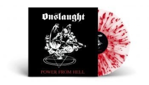 Onslaught - Power From Hell (White/Red Splatter i gruppen VINYL / Hårdrock/ Heavy metal hos Bengans Skivbutik AB (4133804)