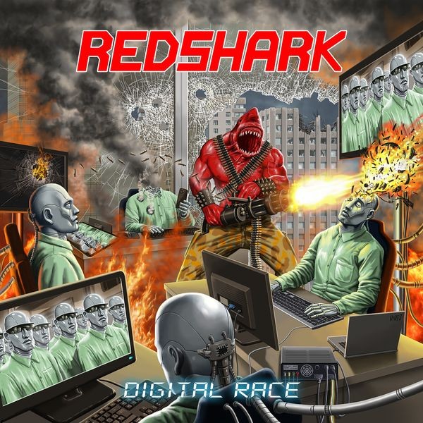 Redshark - Digital Race (Red) i gruppen VINYL / Hårdrock/ Heavy metal hos Bengans Skivbutik AB (4136475)