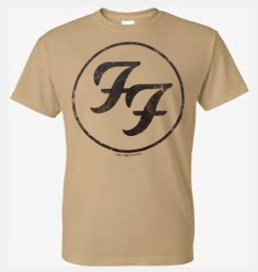 Foo Fighters - Foo Fighters T-Shirt Logo Brun i gruppen ÖVRIGT / Merchandise hos Bengans Skivbutik AB (4137878)