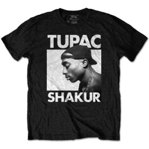 2Pac - Tupac Unisex Eco T-Shirt : Eyes Closed i gruppen Minishops / Tupac hos Bengans Skivbutik AB (4140467r)