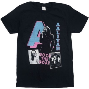 Aaliyah - Unisex T-shirt: Rock The Boat i gruppen MERCH / T-Shirt / Sommar T-shirt 23 hos Bengans Skivbutik AB (4141018r)