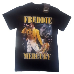 Freddie Mercury - Unisex T-Shirt: Live Homage i gruppen ÖVRIGT / MK Test 5 hos Bengans Skivbutik AB (4141102r)