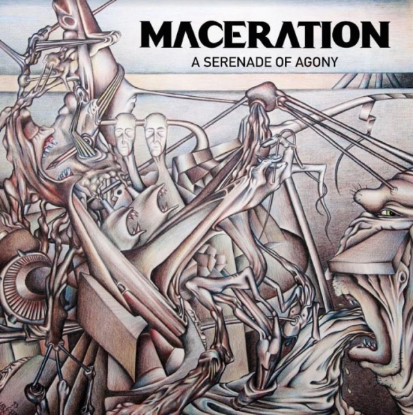 Maceration - A Serenade Of Agony (Gold & Black) i gruppen VINYL / Toppsäljare hos Bengans Skivbutik AB (4147826)