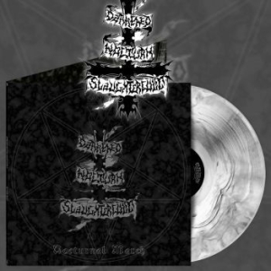 Darkened Nocturn Slaughtercult - Nocturnal March (White Marbled Viny i gruppen VINYL / Hårdrock hos Bengans Skivbutik AB (4150232)