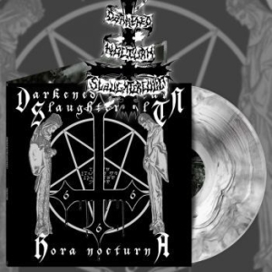 Darkened Nocturn Slaughtercult - Hora Nocturna (White Marbled Vinyl) i gruppen VINYL / Hårdrock hos Bengans Skivbutik AB (4150233)