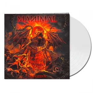 Manimal - Armageddon (White Vinyl Lp) i gruppen VINYL / Hårdrock,Svensk Musik hos Bengans Skivbutik AB (4153097)