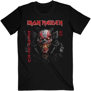 Iron Maiden - Iron Maiden Unisex T-Shirt : Senjutsu Black Cover Vertical Logo i gruppen Minishops / Iron Maiden hos Bengans Skivbutik AB (4153293r)