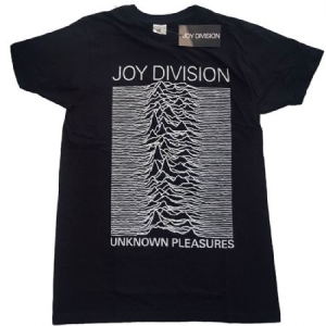Joy Division -  Unknown Pleasures White on Black Unisex Tee (M) i gruppen VI TIPSAR / Tips Tröjor hos Bengans Skivbutik AB (4155286)