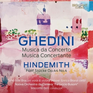Ghedini Giorgio Federico Hindemit - Ghedini: Musica Da Concerto Musica i gruppen Externt_Lager / Naxoslager hos Bengans Skivbutik AB (4163953)