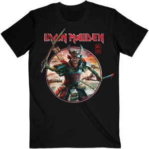 Iron Maiden - Eddie Warrior Circle Uni Bl    i gruppen MERCH / T-Shirt / Rockoff_Nya April24 hos Bengans Skivbutik AB (4166820r)