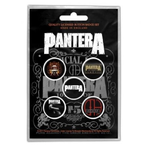 Pantera - 101 Proof Button Badge Pack i gruppen ÖVRIGT / Merchandise hos Bengans Skivbutik AB (4168402)