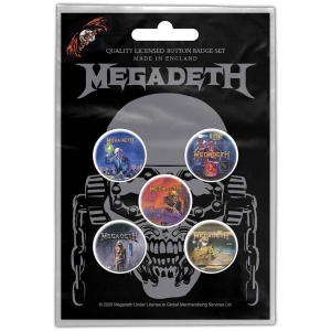 Megadeth - Vic Rattlehead Button Badge Pack i gruppen MERCHANDISE / Pin-Button Badge / Hårdrock hos Bengans Skivbutik AB (4168413)