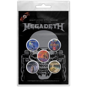 Megadeth - Vic Rattlehead Button Badge Pack i gruppen MERCHANDISE / Pin-Button Badge / / hos Bengans Skivbutik AB (4168413)