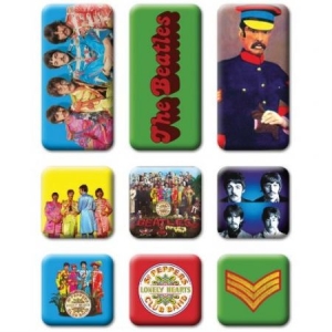 The Beatles - Sgt Pepper 9 Piece Set Magnet i gruppen MERCHANDISE / Magnet / Pop-Rock hos Bengans Skivbutik AB (4168429)