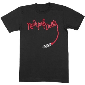 New York Dolls - Unisex T-Shirt: Lipstick Logo i gruppen MERCH / T-Shirt / Sommar T-shirt 23 hos Bengans Skivbutik AB (4168507r)