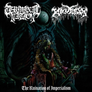 Terminal Nation / Kruelty - Ruination Of Imperialism (Black Vin i gruppen VINYL / Hårdrock hos Bengans Skivbutik AB (4171663)
