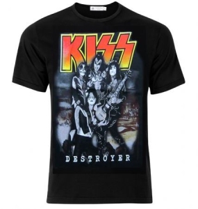 Kiss - Kiss T-Shirt Destroyer w. Guitar i gruppen Minishops / Kiss hos Bengans Skivbutik AB (4172181)