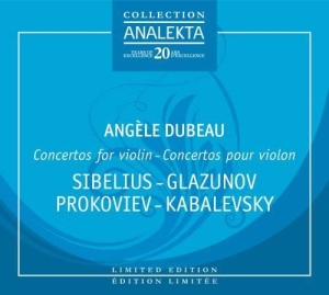 Dubeau Angèle - Concertos For Violin i gruppen Externt_Lager / Naxoslager hos Bengans Skivbutik AB (4175990)