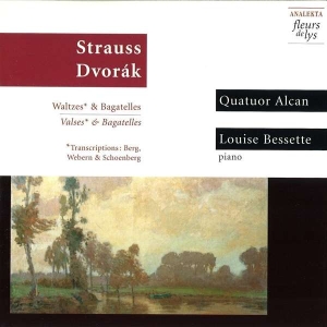 Bessette Louise Quatuor Alcan - Strauss/Dvorák: Waltzes & Bagatelle i gruppen Externt_Lager / Naxoslager hos Bengans Skivbutik AB (4177430)