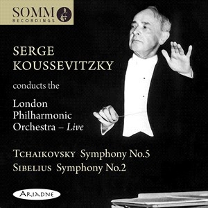 Sibelius Jean Tchaikovsky Pyotr - Serge Koussevitzky Conducts The Lon i gruppen Externt_Lager / Naxoslager hos Bengans Skivbutik AB (4180637)