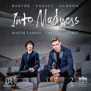 Achron Joseph Bartok Bela Enesc - Achron, Bartok & Enescu: Into Madne i gruppen Externt_Lager / Naxoslager hos Bengans Skivbutik AB (4180848)