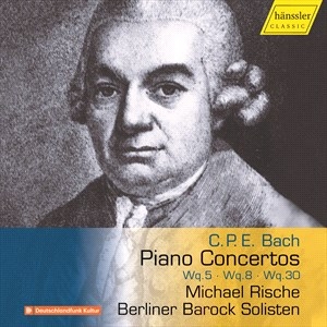 Bach Carl Philipp Emanuel - Piano Concertos Wq.5, Wq.8, & Wq.30 i gruppen Externt_Lager / Naxoslager hos Bengans Skivbutik AB (4181454)