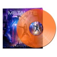 Metalite - A Virtual World (Clear Orange Vinyl i gruppen VINYL / Hårdrock hos Bengans Skivbutik AB (4182116)