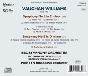 Vaughan Williams Ralph - Symphonies Nos 6 & 8 i gruppen Externt_Lager / Naxoslager hos Bengans Skivbutik AB (4184326)