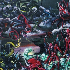 Daeva - Through Sheer Will And Black Magic i gruppen VINYL / Hårdrock hos Bengans Skivbutik AB (4185213)