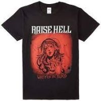 Raise Hell - T/S M Written In Blood i gruppen MERCHANDISE / Merch / Hårdrock hos Bengans Skivbutik AB (4189694)