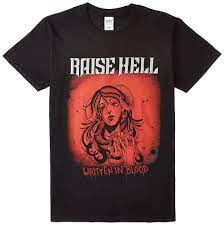 Raise Hell - T/S S Written In Blood i gruppen MERCHANDISE / Merch / Hårdrock hos Bengans Skivbutik AB (4189695)