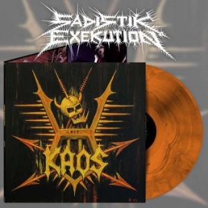 Sadistik Exekution - K.A.O.S. (Orange Marbled Vinyl Lp) i gruppen VINYL / Hårdrock/ Heavy metal hos Bengans Skivbutik AB (4189734)