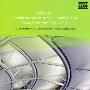 Mozart - Violin Concertos 4&5 i gruppen Externt_Lager / Naxoslager hos Bengans Skivbutik AB (4189802)