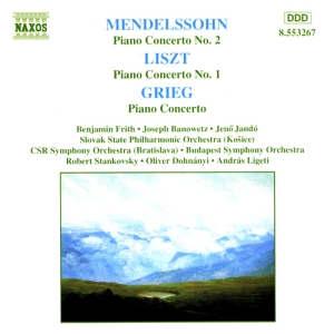 Mendelssohn/Liszt/Grieg - Piano Concertos i gruppen Externt_Lager / Naxoslager hos Bengans Skivbutik AB (4189880)