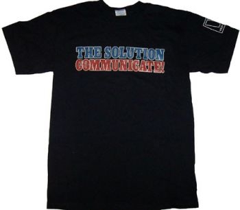 Solution The - T/S Communicate! (Xl) i gruppen MERCHANDISE / Merch / Pop-Rock hos Bengans Skivbutik AB (4192877)